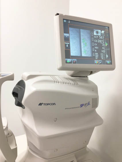 Microscopia endotelial. Instalaciones y equipación para los problemas oculares del Instituto Oftalmológico Recoletas.