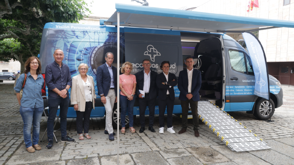 Unidad móvil: Recoletas Salud pone en marcha una iniciativa para mejorar la salud ocular de la población con el apoyo de la diputación provincial de Zamora